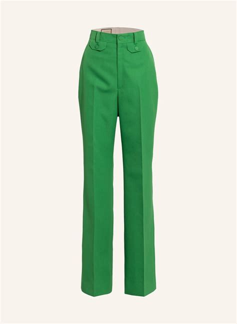 gucci broek groen rood|green Gucci Trousers for Women .